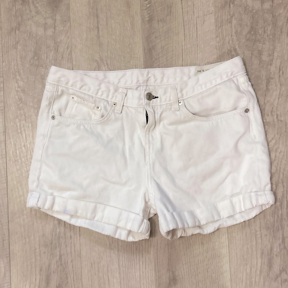 Rag & Bone White Denim Shorts Sz 30